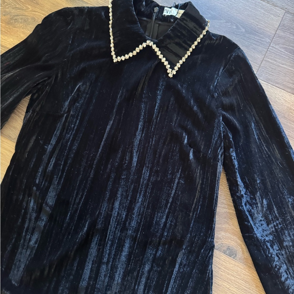 ZARA 2pc set. Tunic/ dress and flared Pants - Picture 5 of 7